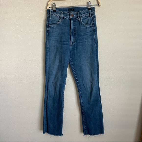 Mother The Hustler Ankle Fray Stretch High Rise Satisfaction, Guaranteed Jeans - Picture 2 of 9